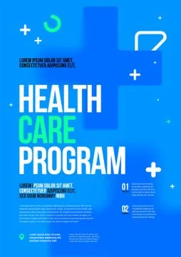 Vector layout design template for medicine. A4 size. Stock Illustration