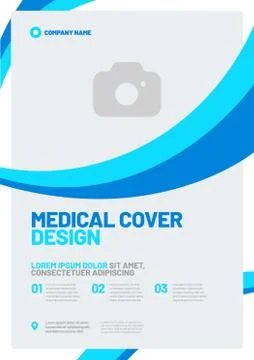 Vector layout design template for medicine. A4 size. Stock Illustration