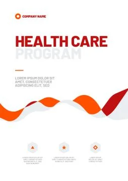 Vector layout design template for medicine. A4 size. Stock Illustration