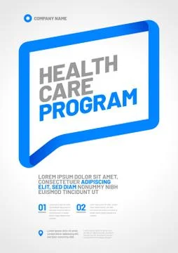 Vector layout design template for medicine. A4 size. Illustrazione stock