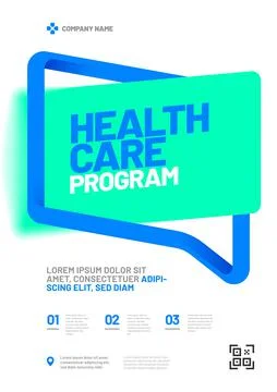 Vector layout design template for medicine. A4 size. Stock Illustration