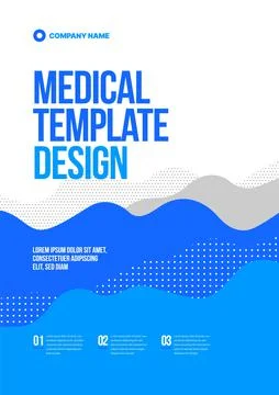 Vector layout design template for medicine. A4 size. Stock Illustration