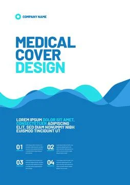 Vector layout design template for medicine. A4 size. Stock Illustration