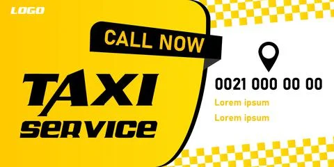 Vector layout design template for taxi service. Can be adapt to Brochure, Annual Stock Illustration