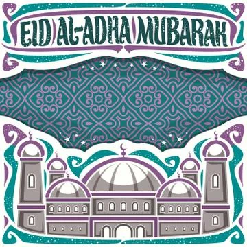 Vector layout for Eid al-Adha holiday Stock Illustration