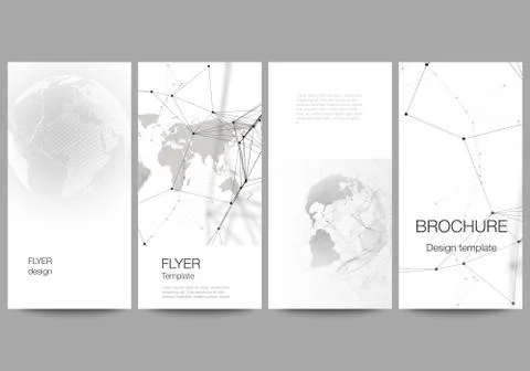 Vector layout of flyer, banner design templates. Futuristic geometric design Stock Illustration