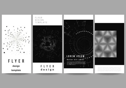 Vector layout of flyer, banner design templates for website design, vertical Illustrazione stock