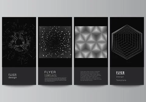 Vector layout of flyer, banner design templates for website design, vertical Illustrazione stock