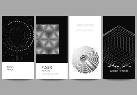 Vector layout of flyer, banner design templates for website design, vertical Stock Illustration