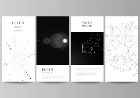 Vector layout of flyer, banner design templates for website design, vertical Stock Illustration