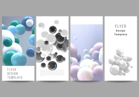 Vector layout of flyer, banner templates for website advertising design Stock Illustration