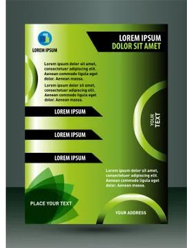 Vector layout flyer, magazine cover Stock Illustration