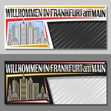 Vector layout for Frankfurt Stock Illustration