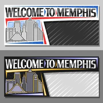 Vector layout for Memphis Stock Illustration