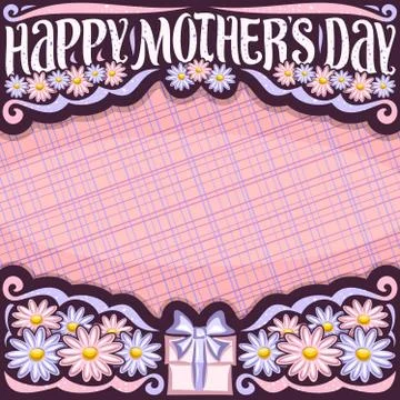 Vector layout for Mother's Day Stock Illustration