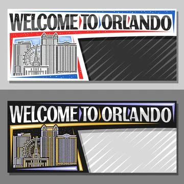 Vector layout for Orlando Stock Illustration