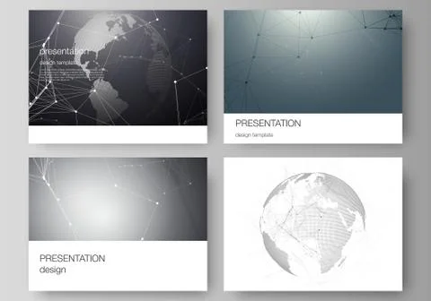 Vector layout of the presentation slides design business templates. Futuristi Stock Illustration