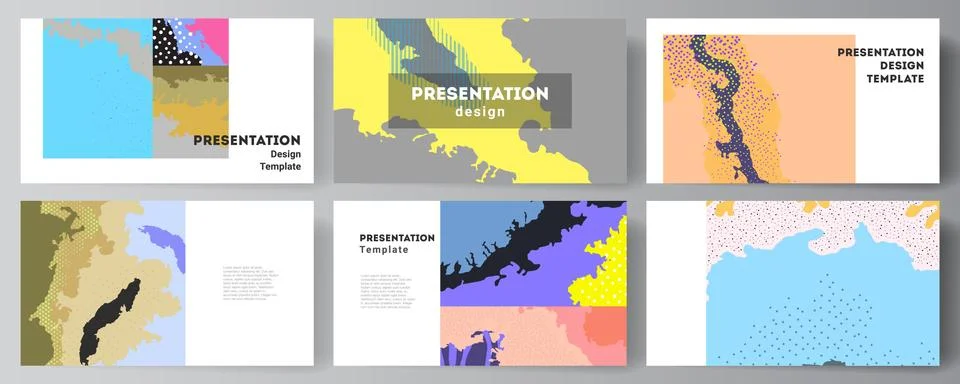 Vector layout of the presentation slides design templates, multipurpose template Stock Illustration