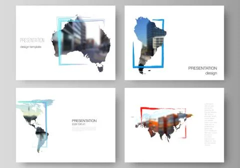 Vector layout of the presentation slides design business templates, multipurpose Stock Illustration