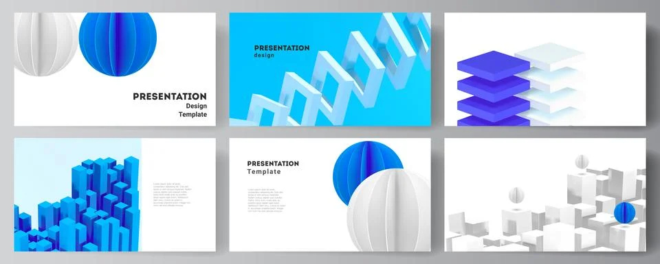 Vector layout of presentation slides design templates, template for presentation Stock Illustration
