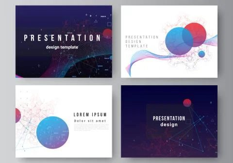 Vector layout of the presentation slides design business template, multipurpose Illustrazione stock