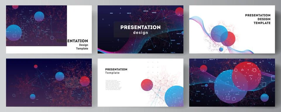 Vector layout of the presentation slides design business template, multipurpose 库存插图
