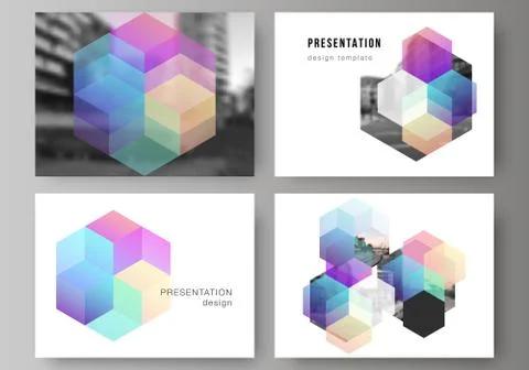 Vector layout of the presentation slides design business templates, multipurpose Illustrazione stock