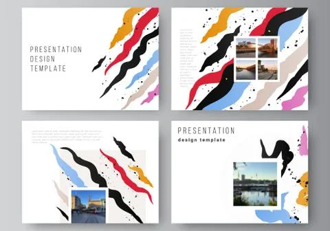 Vector layout of the presentation slides design business templates, multipurpose Stock Illustration