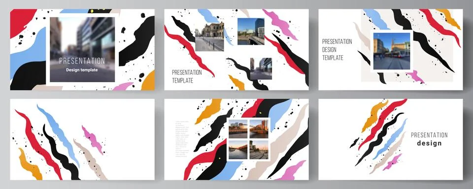 Vector layout of the presentation slides design business templates, multipurpose Stock Illustration