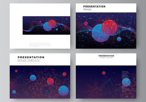 Vector layout of the presentation slides design business template, multipurpose Illustrazione stock