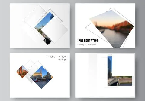 Vector layout of the presentation slides design business templates, multipurpose Stock Illustration