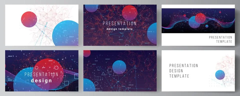 Vector layout of the presentation slides design business template, multipurpose 库存插图