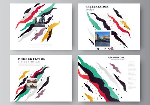 Vector layout of the presentation slides design business templates, multipurpose Stock Illustration