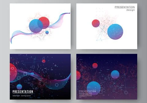 Vector layout of the presentation slides design business template, multipurpose 스톡 일러스트