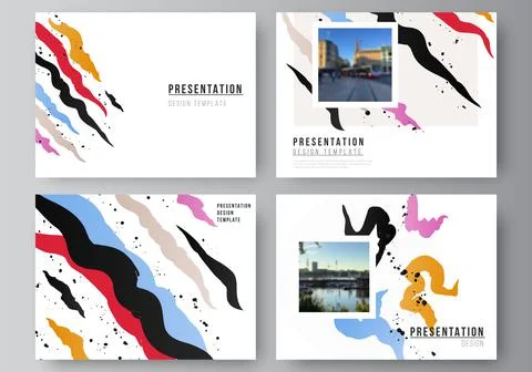 Vector layout of the presentation slides design business templates, multipurpose Stock Illustration