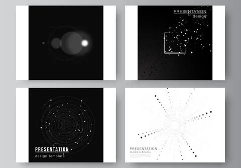Vector layout of the presentation slides design templates for presentation Stock Illustration