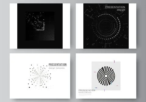 Vector layout of the presentation slides design templates for presentation 库存插图