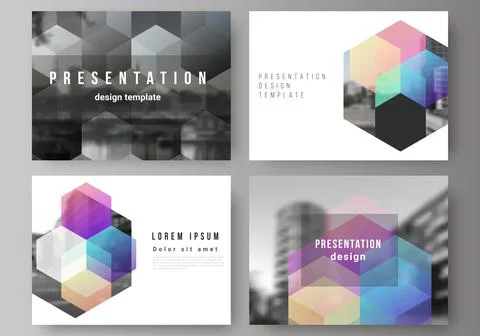 Vector layout of the presentation slides design business templates, multipurpose Illustrazione stock