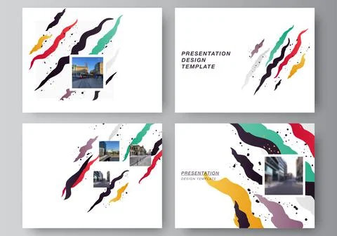 Vector layout of the presentation slides design business templates, multipurpose Stock Illustration