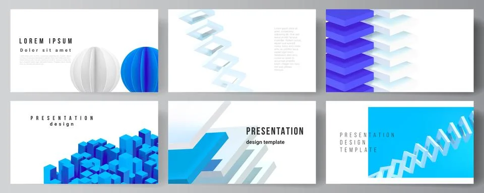 Vector layout of presentation slides design templates, template for presentation Stock Illustration