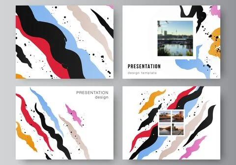 Vector layout of the presentation slides design business templates, multipurpose Stock Illustration