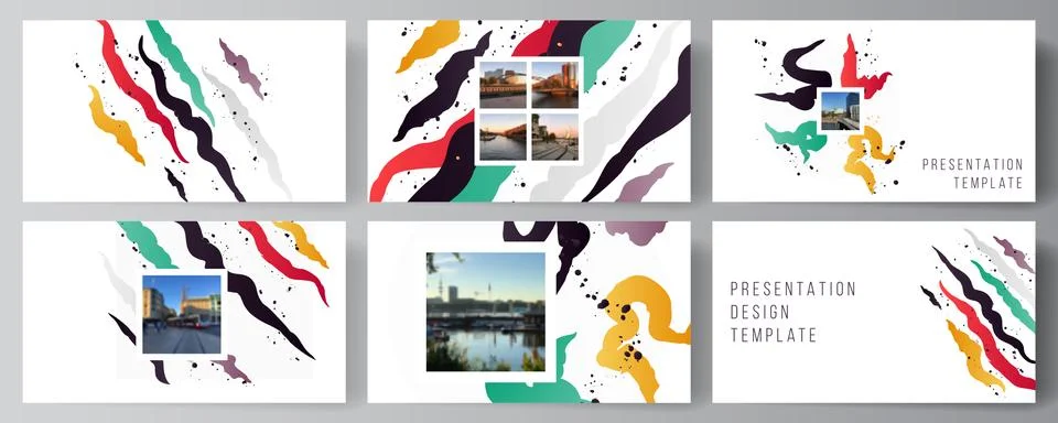 Vector layout of the presentation slides design business templates, multipurpose Stock Illustration