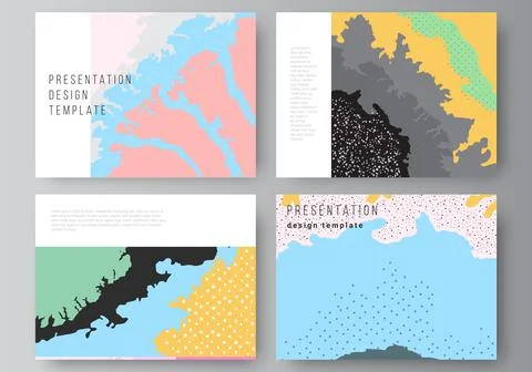 Vector layout of the presentation slides design templates, multipurpose template Stock Illustration