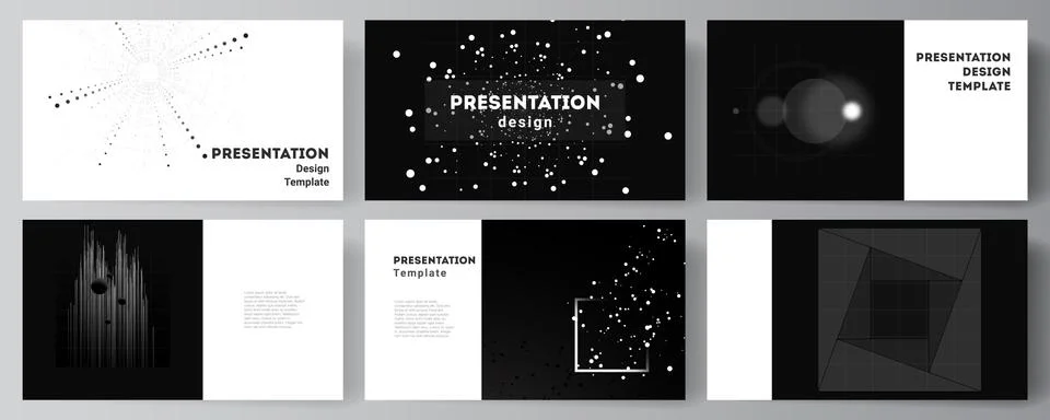 Vector layout of the presentation slides design templates for presentation Stock Illustration