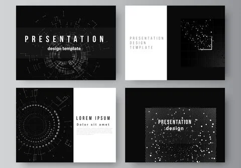 Vector layout of the presentation slides design templates for presentation Illustrazione stock