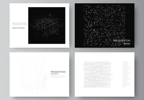 Vector layout of the presentation slides design business templates, template for Stock Illustration