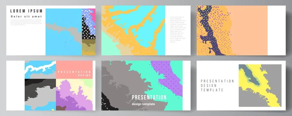 Vector layout of the presentation slides design templates, multipurpose template Stock Illustration