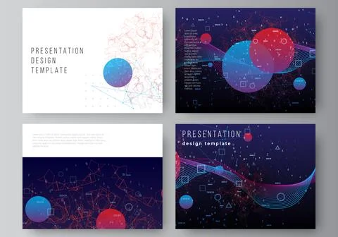 Vector layout of the presentation slides design business template, multipurpose Illustrazione stock