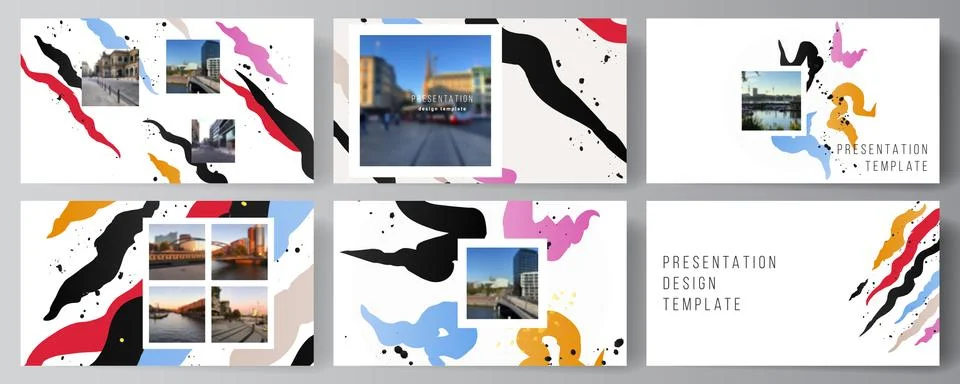 Vector layout of the presentation slides design business templates, multipurpose Stock Illustration