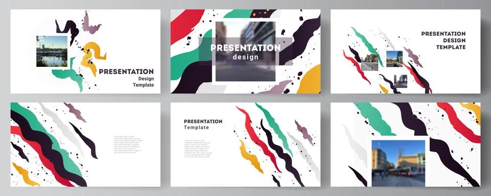 Vector layout of the presentation slides design business templates, multipurpose Stock Illustration